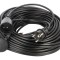Prelungitor alimentare 3x1,5mm2 KEL, 40m, 16A, PVC negru, 1 priză