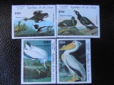 Coasta de Fildes-Fauna ,pasari,Audubon-serie completa,nestampilate