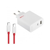Incarcator Retea Cu Cablu USB-C OnePlus 80W 7.3A 1 x USB-A - 1 x USB-C Alb 5461100597