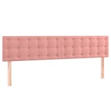 Cumpara ieftin Tablii de pat, roz, 180x5x78/88 cm, catifea
