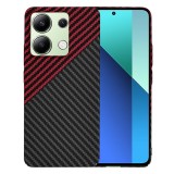 Husa Xiaomi Redmi Note 13 4G Asteroid GSM Carbonite FiberShell, rosu inchis