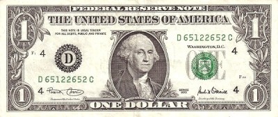 USD 1 - 100 $ UNC foto