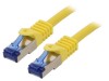 Patch Cord S/FTP Cat6a Galben 0.5m LSZH, Logilink