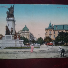 1912-C.P. circ.-Buc.-Statuia lui J.C.Bratianu-RARA