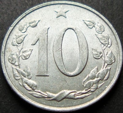 Moneda 10 HALERU - RS CEHOSLOVACIA, anul 1967 *cod 1021 foto