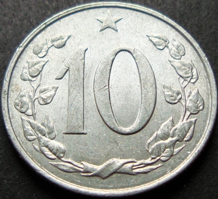 Moneda 10 HALERU - RS CEHOSLOVACIA, anul 1967 *cod 1021