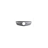 Grila radiator Mercedes Clasa C (W204), 2011-, Gri/Argintiu, Cu Element Cromat, 20488019839744