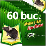 Cumpara ieftin Set 60 capcane adezive pentru soareci si sobolani, tip carte, carton cu lipici non toxic 32g, 23.5 x 16.5 cm, verde