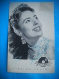 HOPCT 1434 CATERINA VALENTE -ITALIA-ACTORI/ARTISTI-AUTOGRAF-CIRCULATA, Necirculata, Fotografie