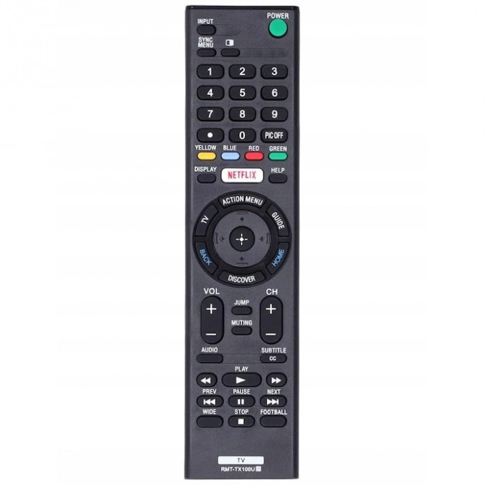 Telecomanda pentru TV Sony RMT-TX100U, x-remote, universala, Netflix, Negru