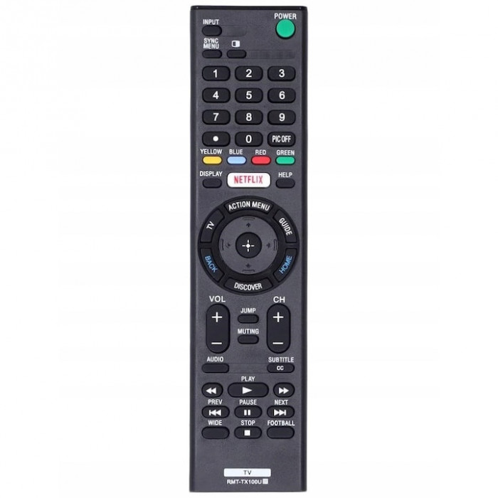 Telecomanda pentru TV Sony RMT-TX100U, x-remote, universala, Netflix, Negru