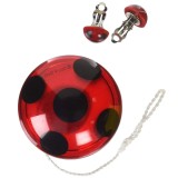 Cumpara ieftin Set Buburuza Miraculoasa cu yoyo și cercei pentru fată - Ladybug