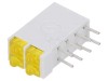 LED Galben 1,8mm 4 Diode 10mA 2,1V