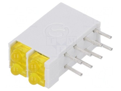 LED Galben 1,8mm 4 Diode 10mA 2,1V foto