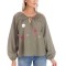 Bluza Dama, Eranthe, Boho, stil IE cu Pictura Realizata Manual V357 - M
