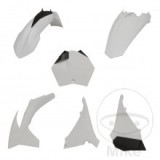 Kit Plastice KTM Polisport Alba - Aripa Fata, Spate, Radiator, Numar, Airbox