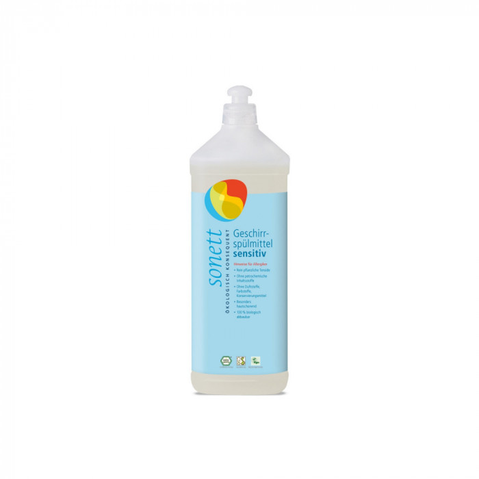 Detergent ecologic pentru spalat vase - neutru 1l Sonett