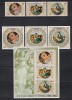 Aitutaki (Cook Islands) 1983 - 500 de ani de la nașterea lui Rafael, Serie + 3 mini Colite NDT cu Suprataxă + Coliță cu Suprataxă, SET COMPLET, MNH, Nestampilat
