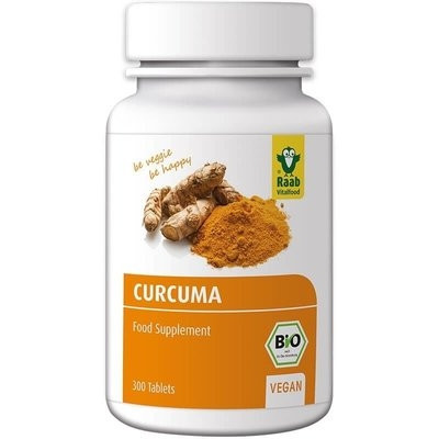 Turmeric (curcuma) bio 300mg, 300 tablete vegane RAAB foto