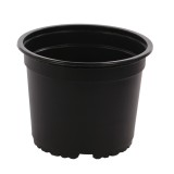Ghiveci pentru rasad, polipropilena, rotund, negru, 15 x 11 cm