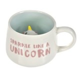Cana Decorativă Ceramică Ovală cu Unicorn 3D \"Sparkle Like a Unicorn\", CMCLASS