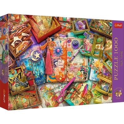 PUZZLE TREFL 1000 PREMIUM PLUS TEA TIME UN BIROU PLIN DE INSPIRATIE SuperHeroes ToysZone foto