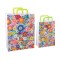 Punga de cadou copii din hartie flower power (Large, 90g)