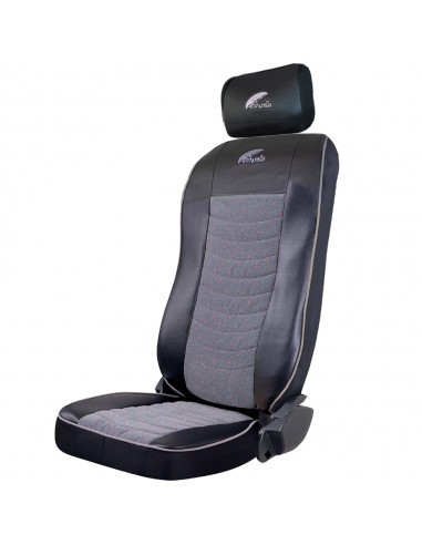 Set Huse Scaun Volvo 2000-2004 Piele Ecologica Neagra + Velvet Gri