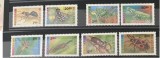 PC18 - Bulgaria 1992-1993 Fauna/ Insecte, serie MNH, 8v