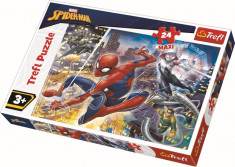 Puzzle Trefl 24 Maxi curajosul Spiderman foto