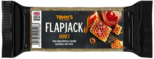 Baton energizant Flapjack cu miere, 100 g Bombus