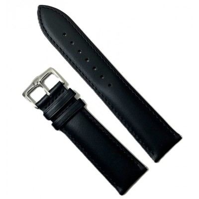 Curea unisex din piele natural? neagr?, clasic?, 10 - 24mm WZ1244 foto