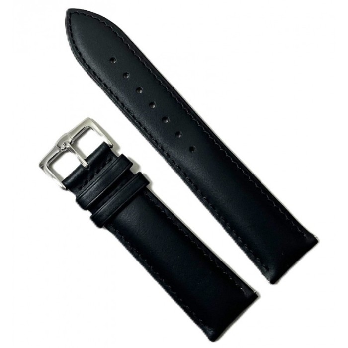 Curea unisex din piele natural? neagr?, clasic?, 10 - 24mm WZ1244