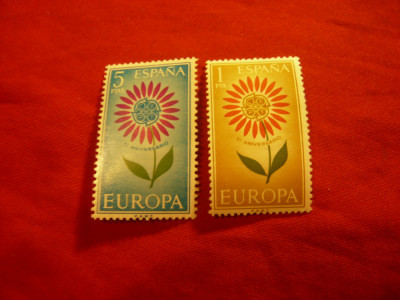 Serie Spania - Europa CEPT 1964 - Floare foto