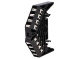 Conector Șine 4 Piste 16 Borne Negru 250VAC 1.5mm2