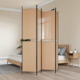 vidaXL Separator de Cameră cu 4 Panouri Bej 200 x 220 cm Țesătură 42039224