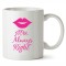 Cana alba personalizata Mrs Always Right, INOVATIX&reg;. 330ml