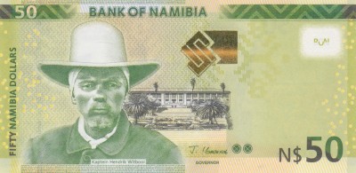 Bancnota Namibia 50 Dolari 2025 - P13d UNC ( vezi descriere ) foto