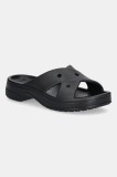 Crocs papuci Ci Womens Cross Strap culoarea negru, 210840