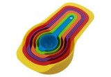 Set 6 linguri de măsură, plastic, multicolor, Oem