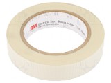 Bandă Electroizolantă Albă 25mm x 33m Silicon 3M