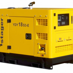 Stager YDY18S3-E Generator insonorizat 18kVA, 23A, 1500rpm, trifazat, diesel