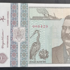 Romania, bancnota 200 lei 1992, Grigore Antipa, necirculata