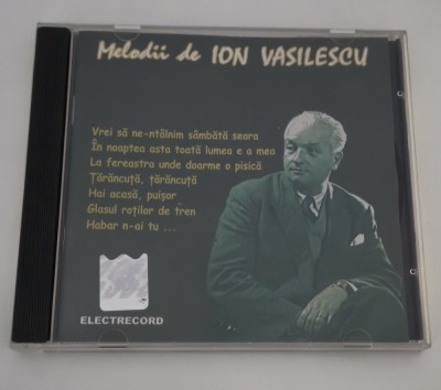 Cd Audio Melodii de Ion Vasilescu Electrecord foto