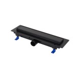 RIGOLA DUS LIV 350MM GRILA SANDARD CUSTOM RAMA PLASTIC NEGRU MAT 675022