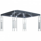 Pavilion cu sir de lumini LED, antracit, 400x300 cm