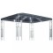 Pavilion cu sir de lumini LED, antracit, 400x300 cm