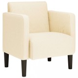Cumpara ieftin Canapea scaun cu cotiere crem 54 cm tesatura velur
