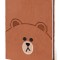 Line Friends Plush Notebook (Brown)