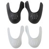 vidaXL Protectii Anti-Incretire Pantofi, 2 Perechi, Plastic, Marime 41-47, Negru si Alb